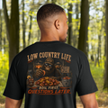 Low Country Life Bigfoot Crawfish Boil Comfort Colors Black T-Shirt