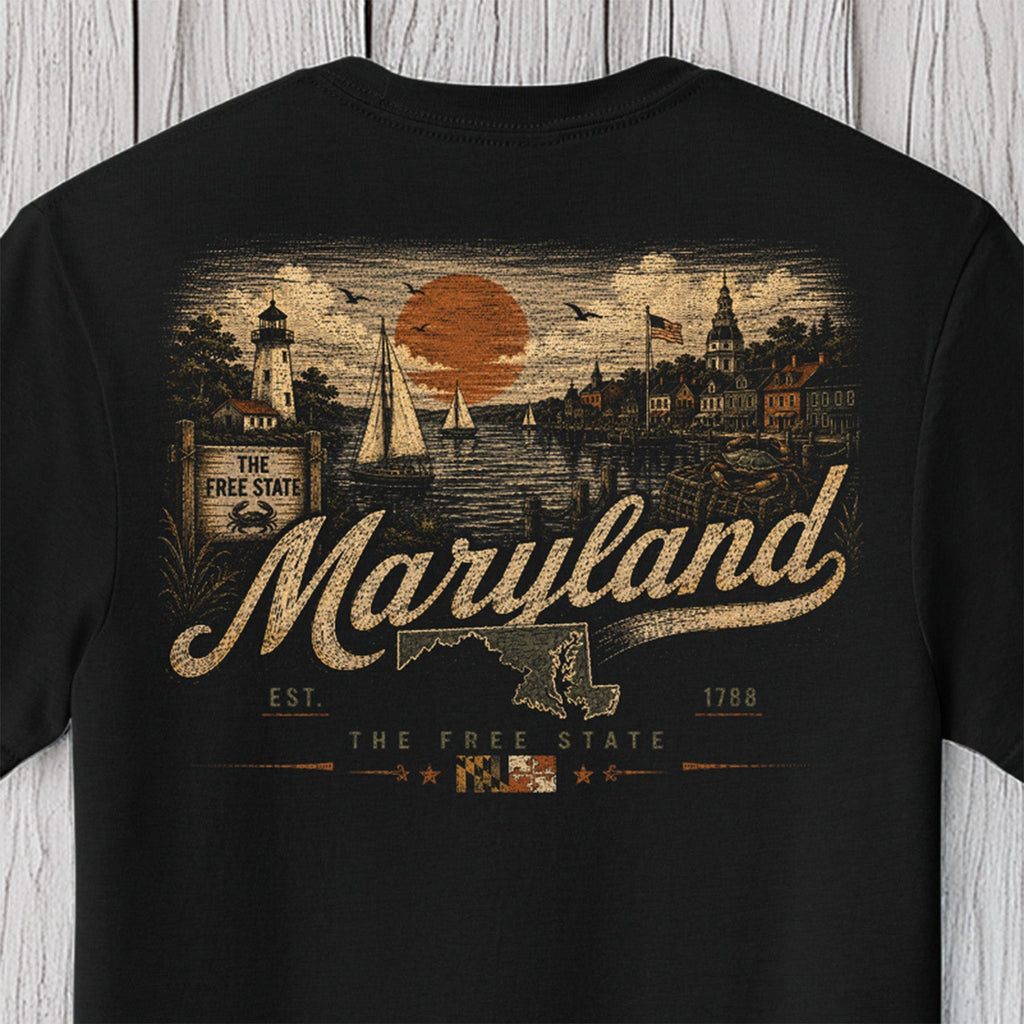 Maryland Free State Chesapeake Bay T-Shirt