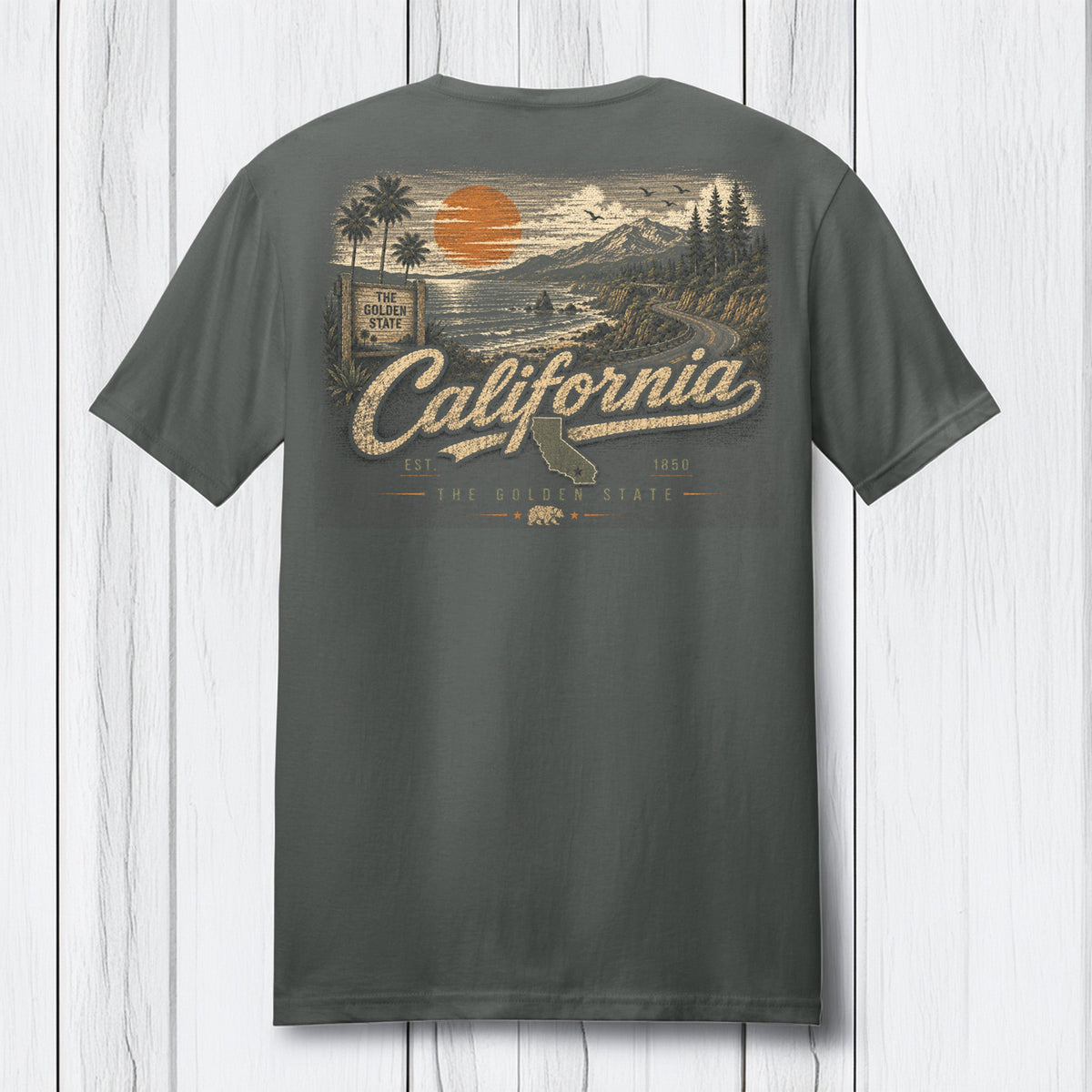 California Golden State Coastal T-Shirt