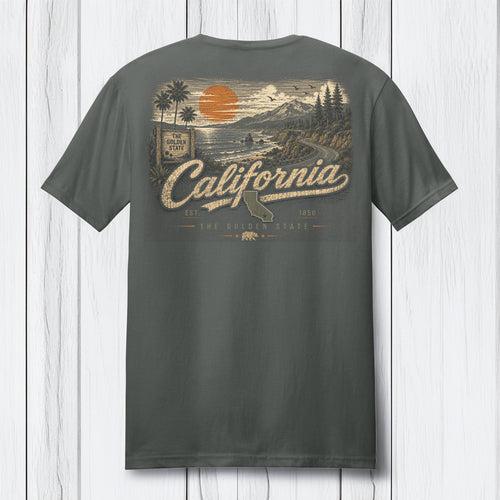 California Golden State Coastal T-Shirt