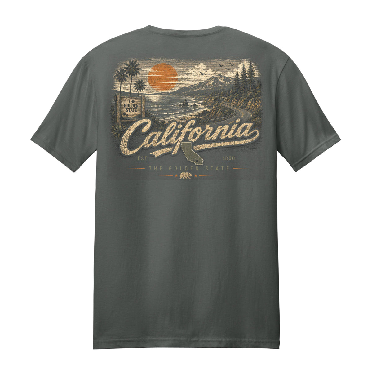 California Golden State Coastal T-Shirt