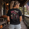 Boo-Yaw Western Cowgirl Halloween T-Shirt – Black