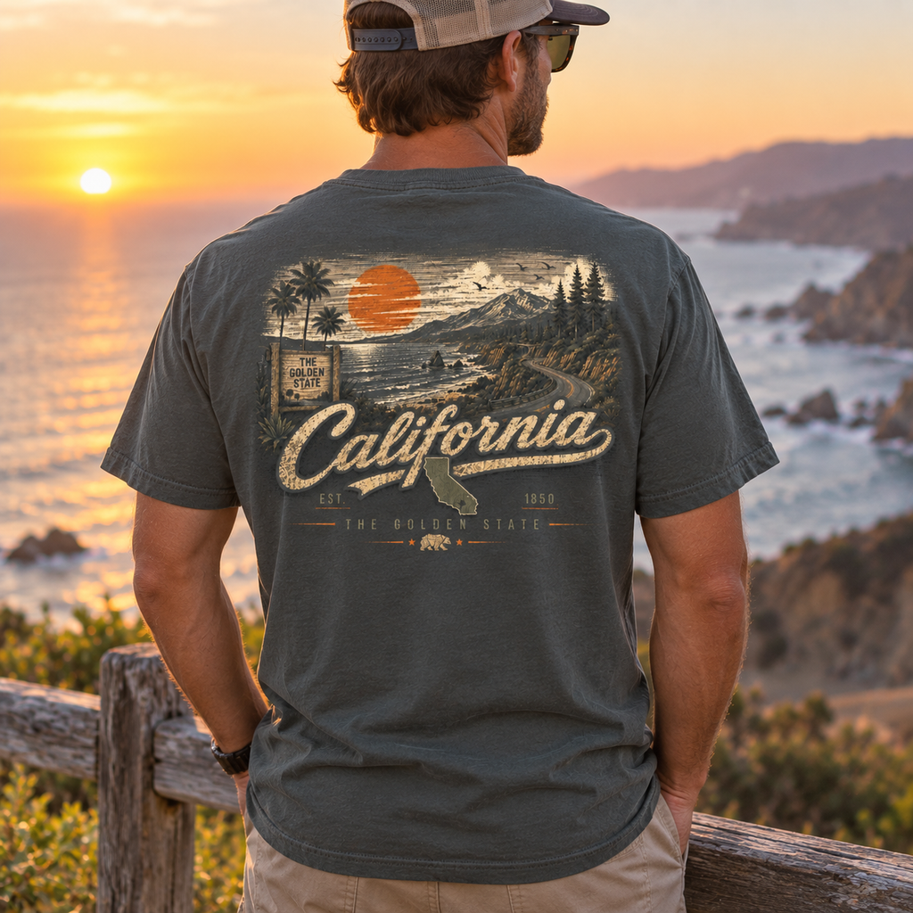 California Golden State Coastal T-Shirt