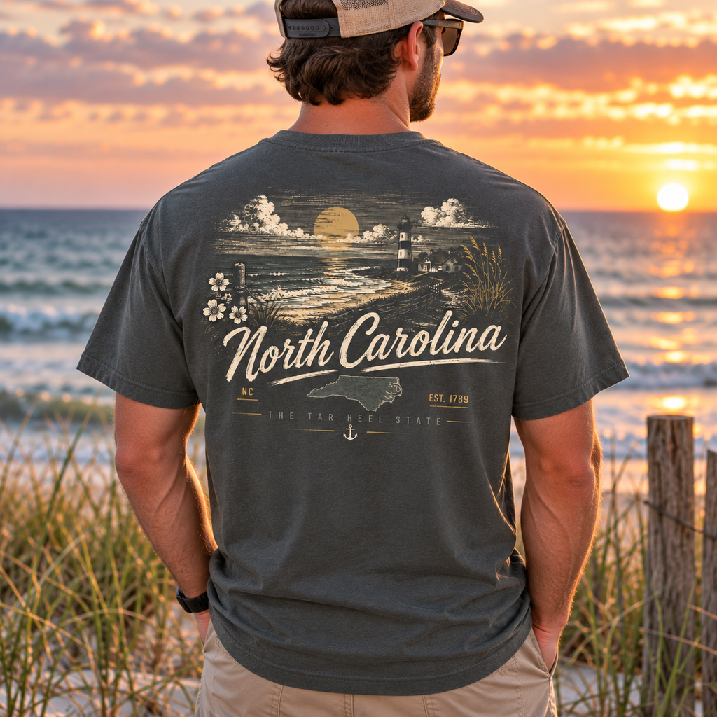 North Carolina Tar Heel State Coastal T-Shirt