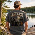 Last Cast Comfort Colors Fishing Graphic Tee