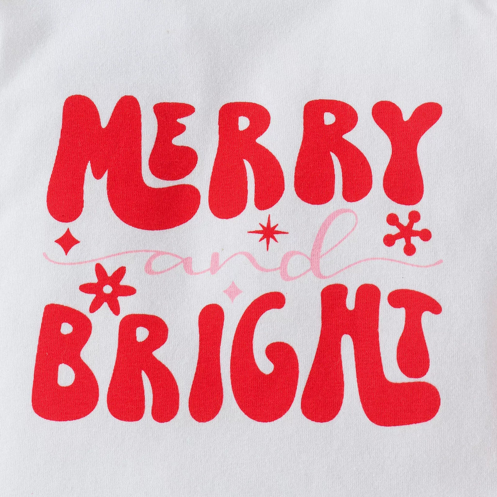 Children's Christmas Print 3 Piece Outfit Set